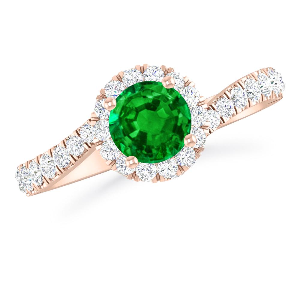 Rose Gold - Emerald