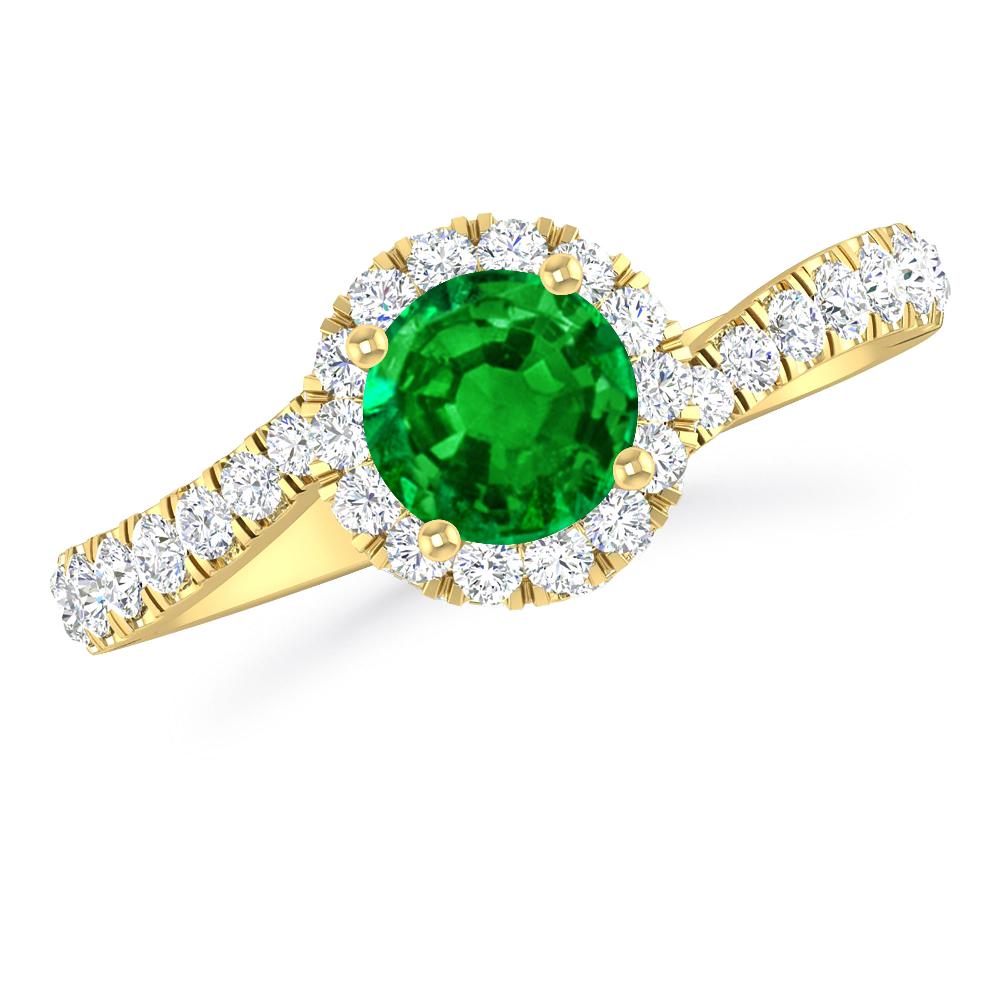 Yellow Gold - Emerald