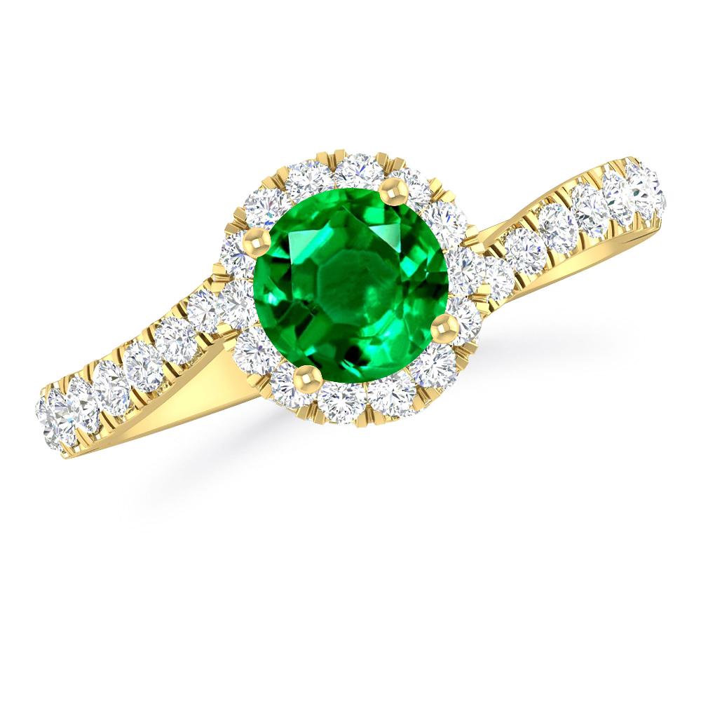 Yellow Gold - Emerald