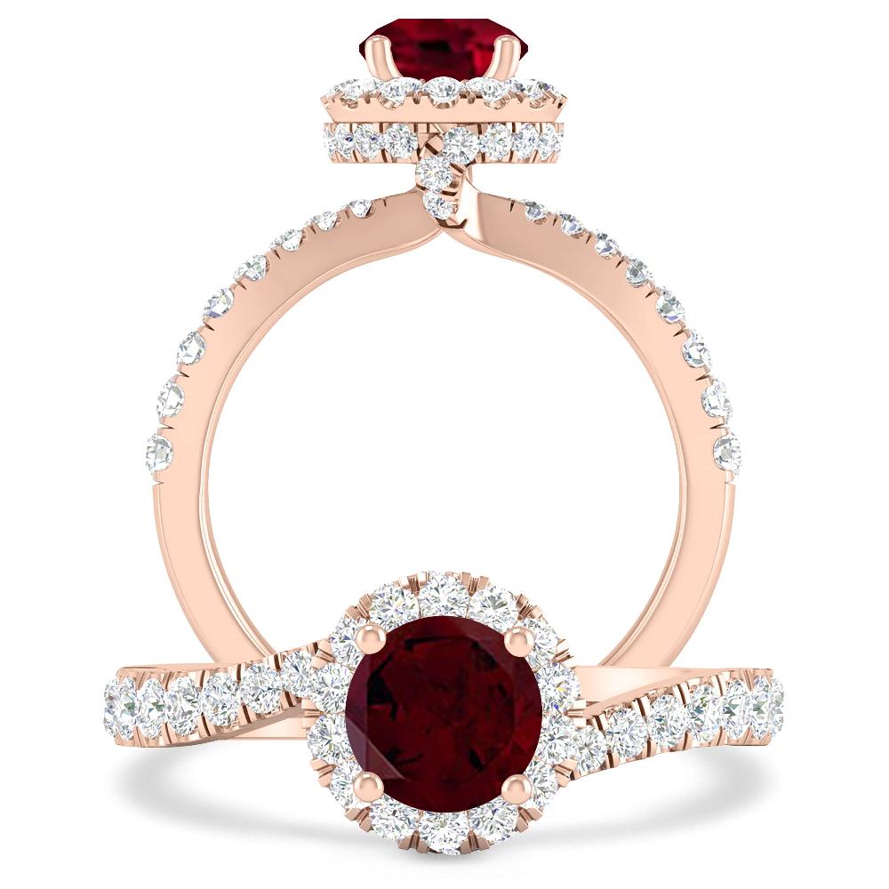 Rose Gold - Garnet