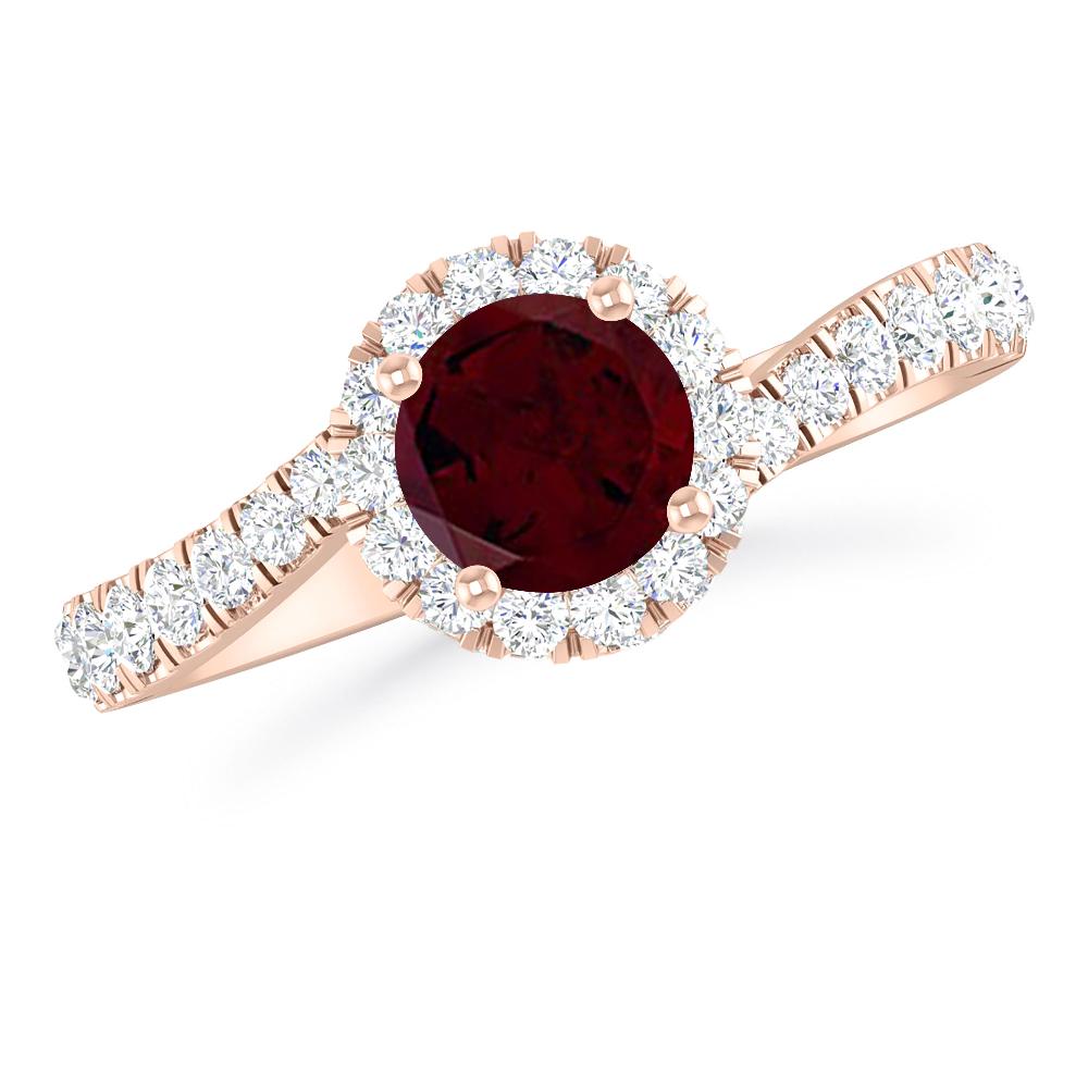 Rose Gold - Garnet