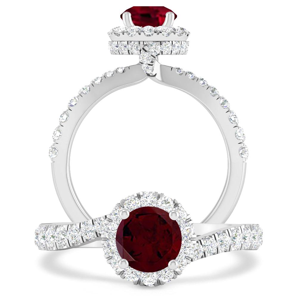 White Gold - Garnet