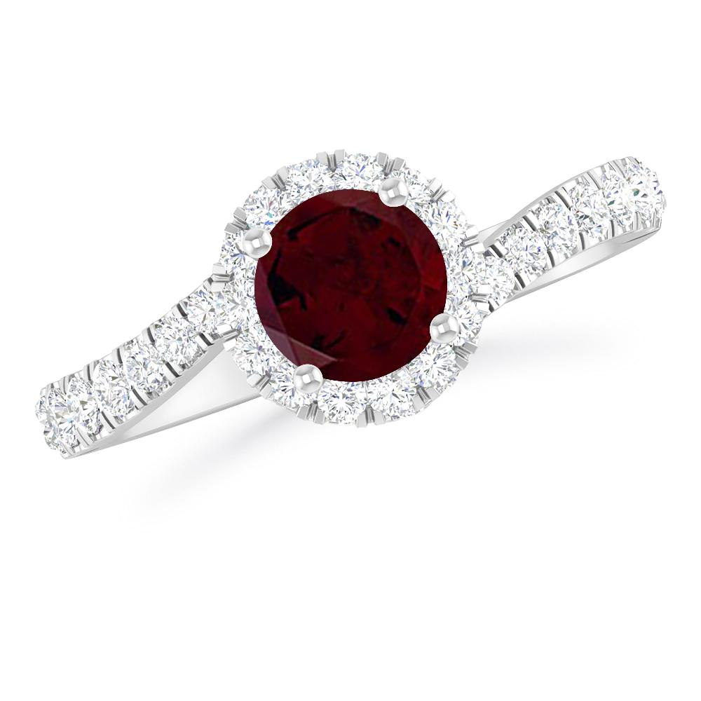 White Gold - Garnet