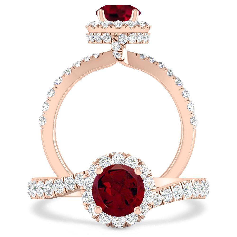 Rose Gold - Garnet