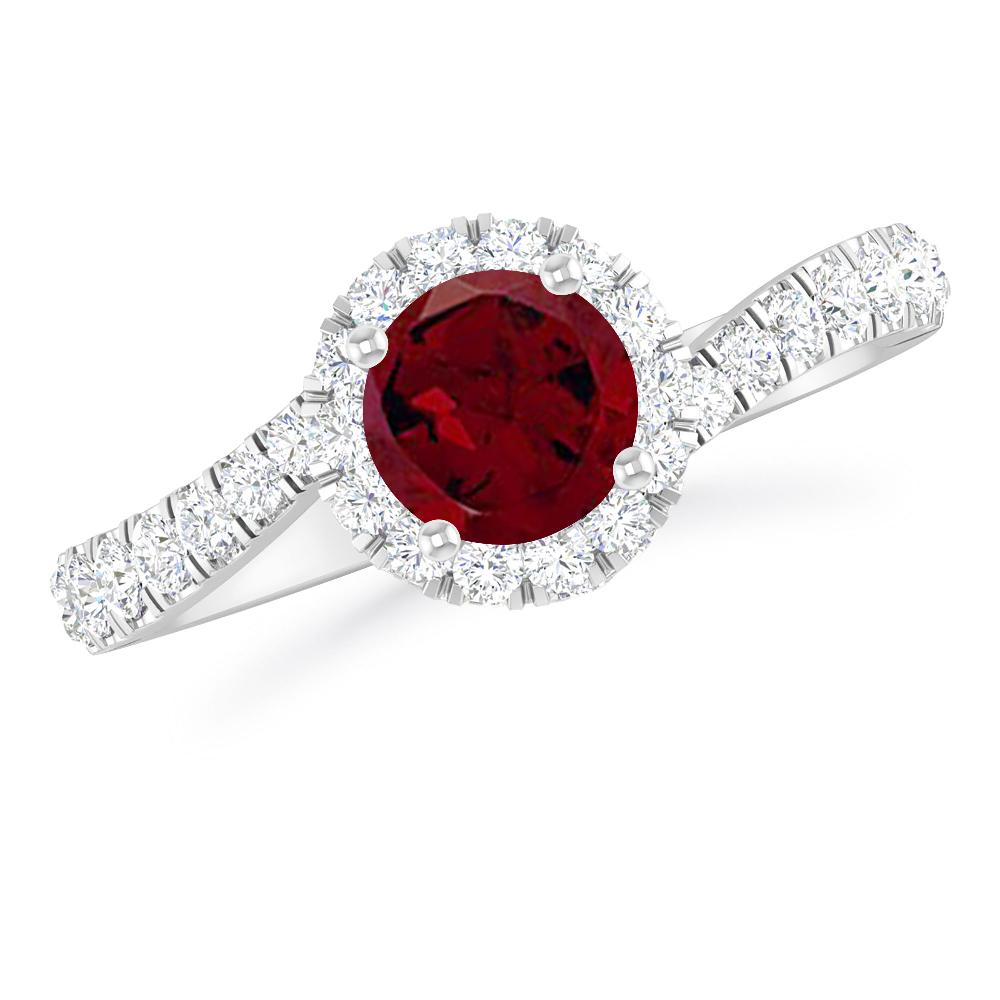 White Gold - Garnet