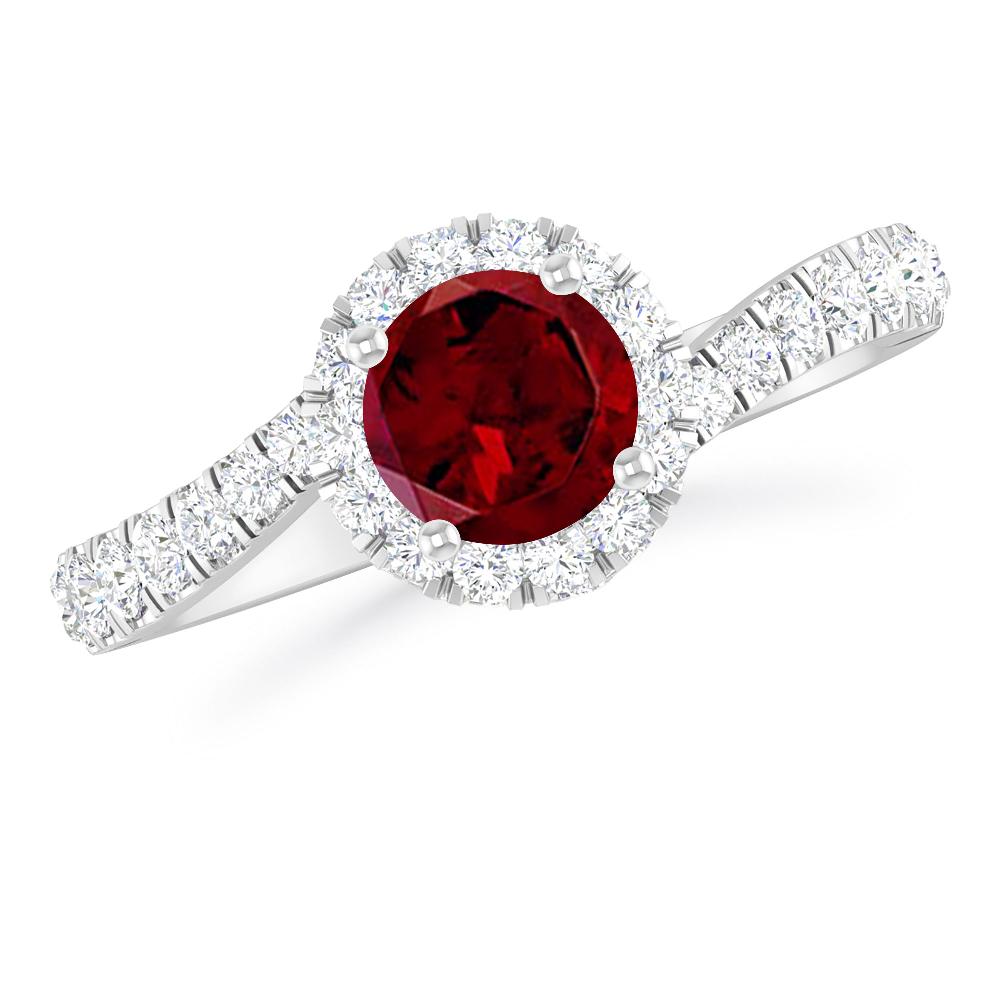 White Gold - Garnet