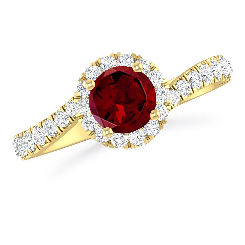 Yellow Gold - Garnet