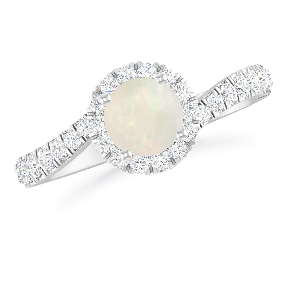 White Gold - Opal