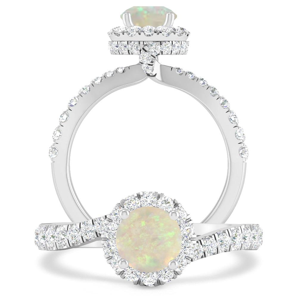 White Gold - Opal