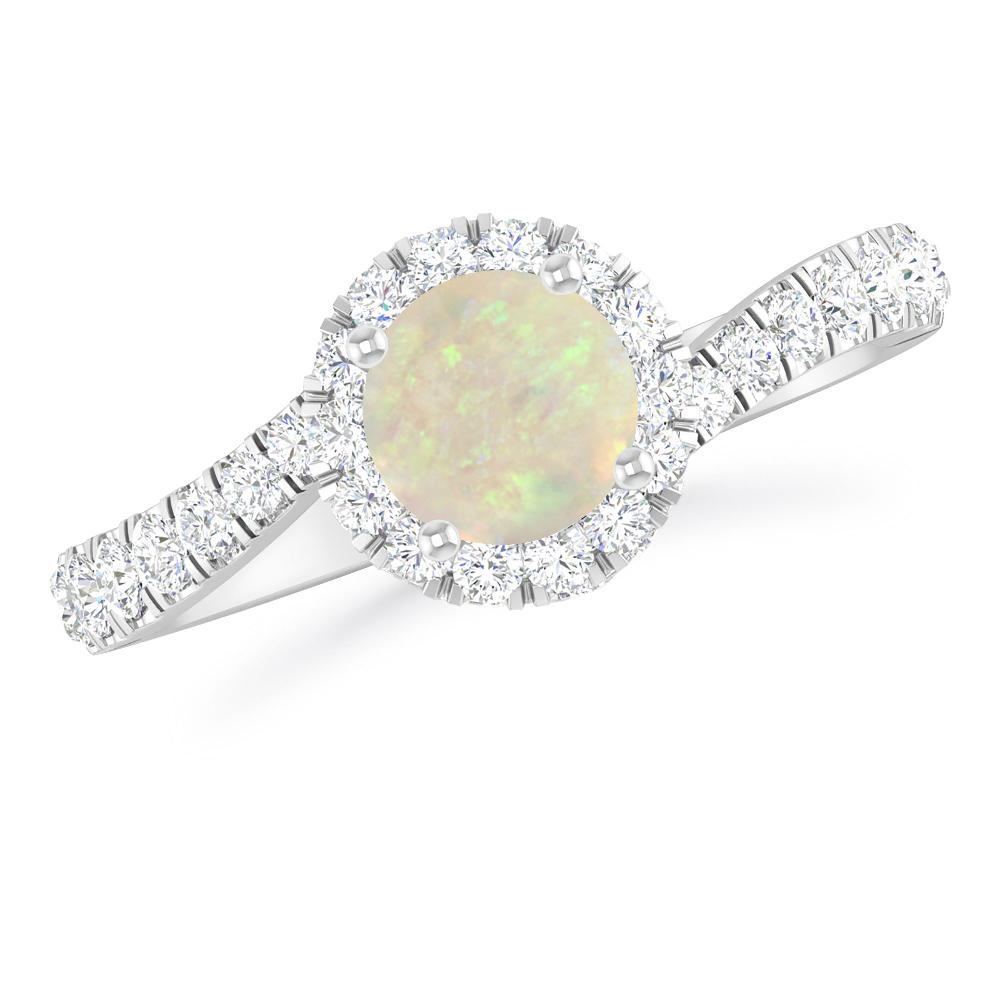 White Gold - Opal