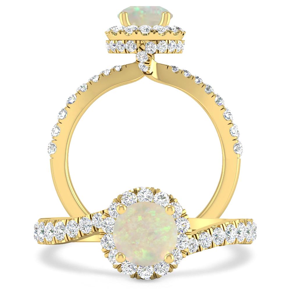 Yellow Gold - Opal