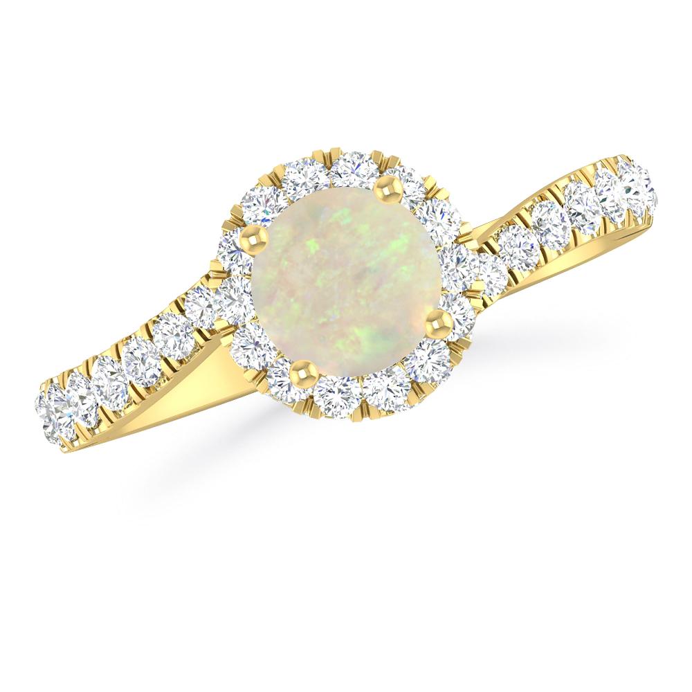 Yellow Gold - Opal