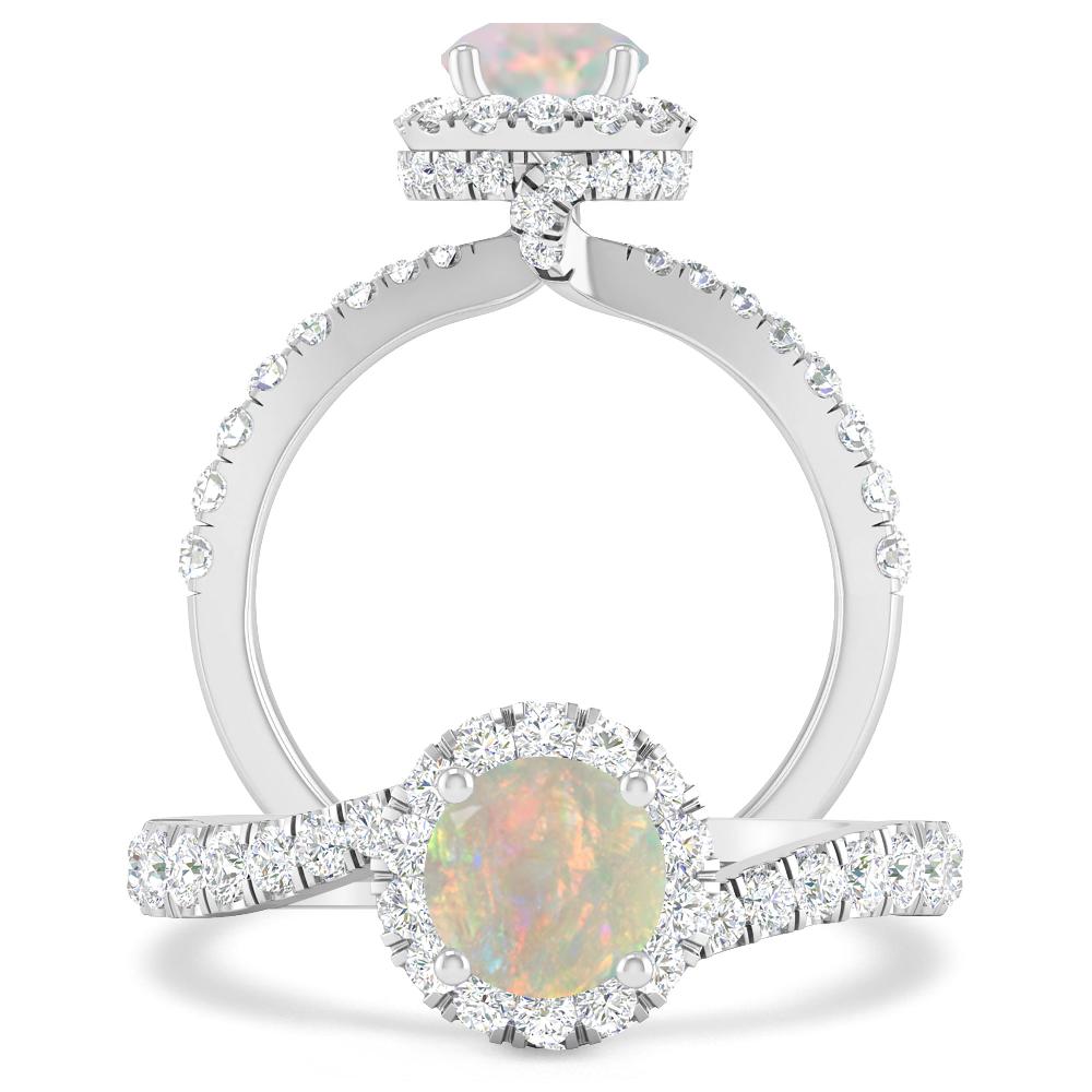 White Gold - Opal