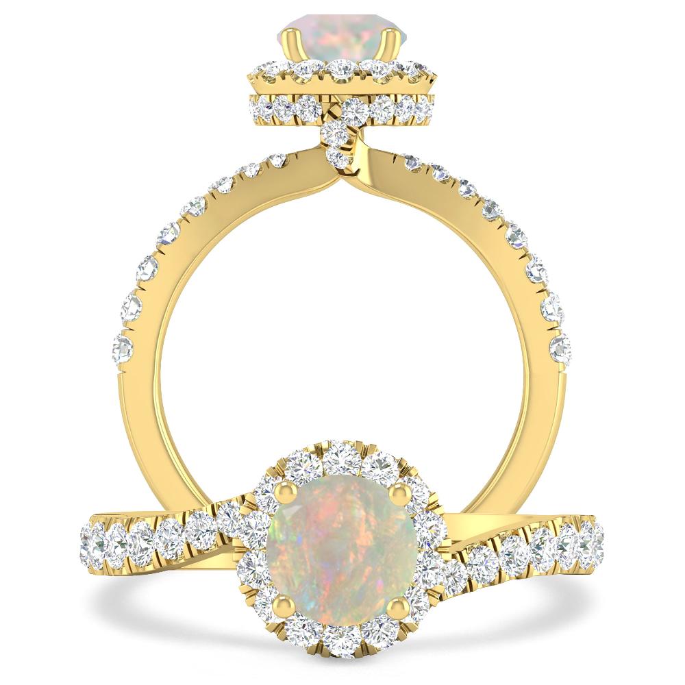 Yellow Gold - Opal