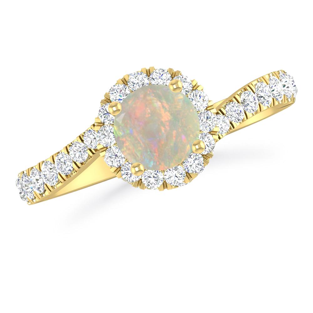 Yellow Gold - Opal