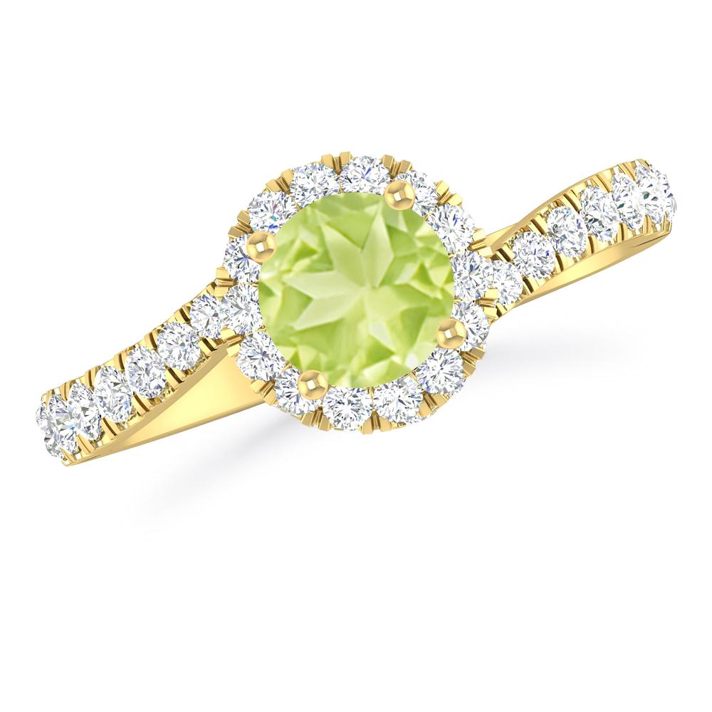 Yellow Gold - Peridot