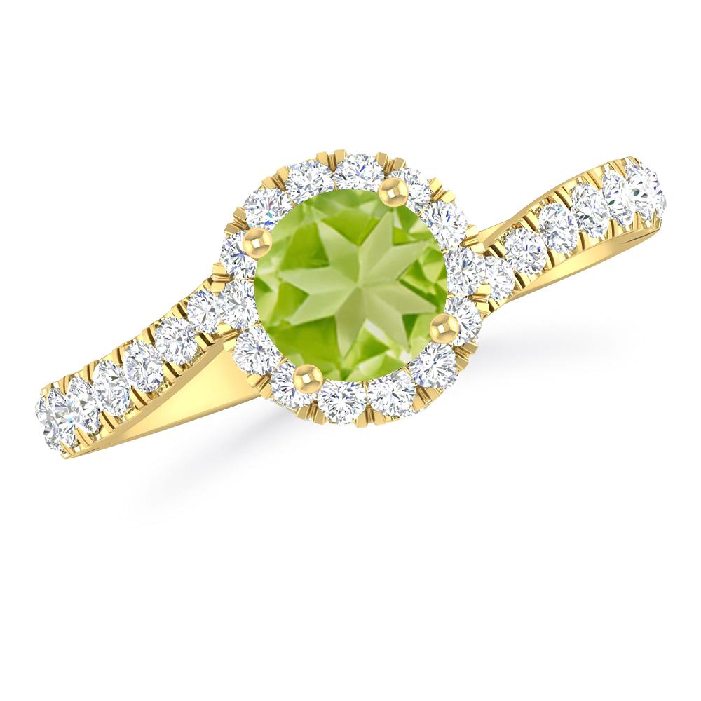 Yellow Gold - Peridot