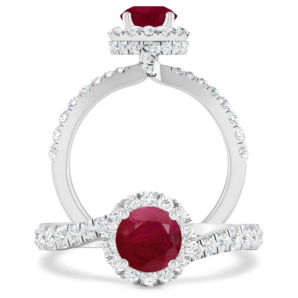 White Gold - Ruby