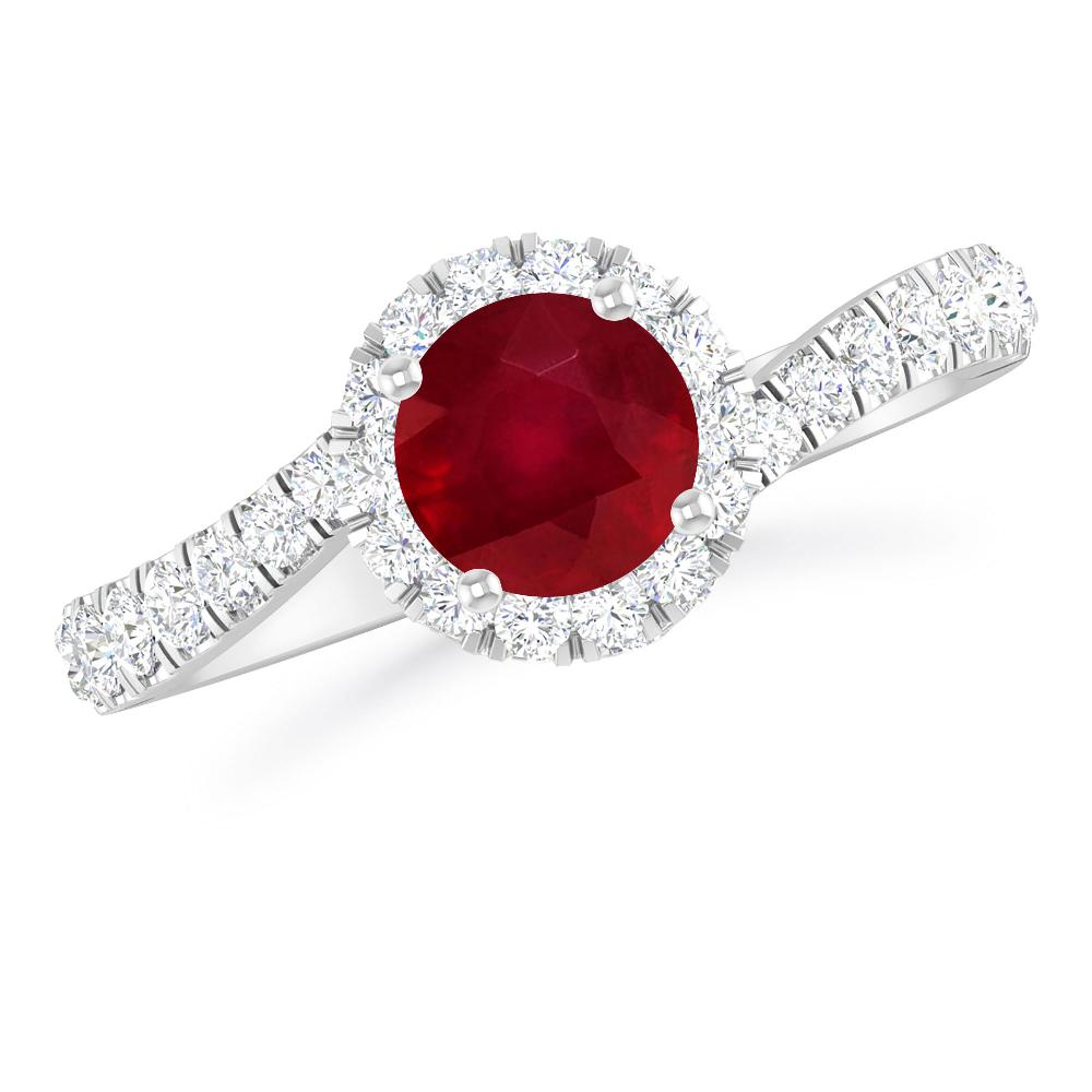 White Gold - Ruby