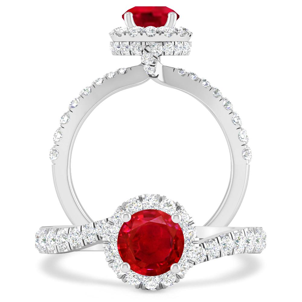 White Gold - Ruby