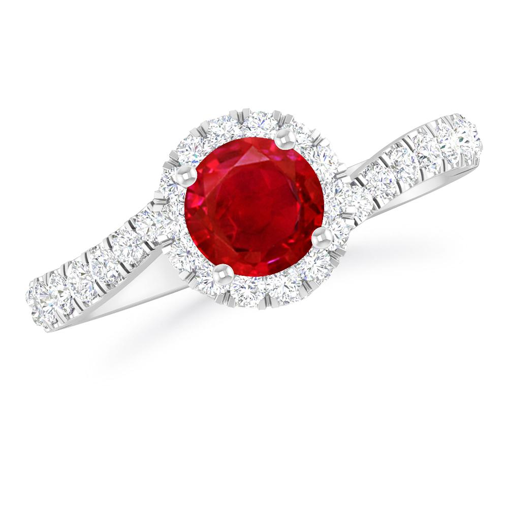 White Gold - Ruby