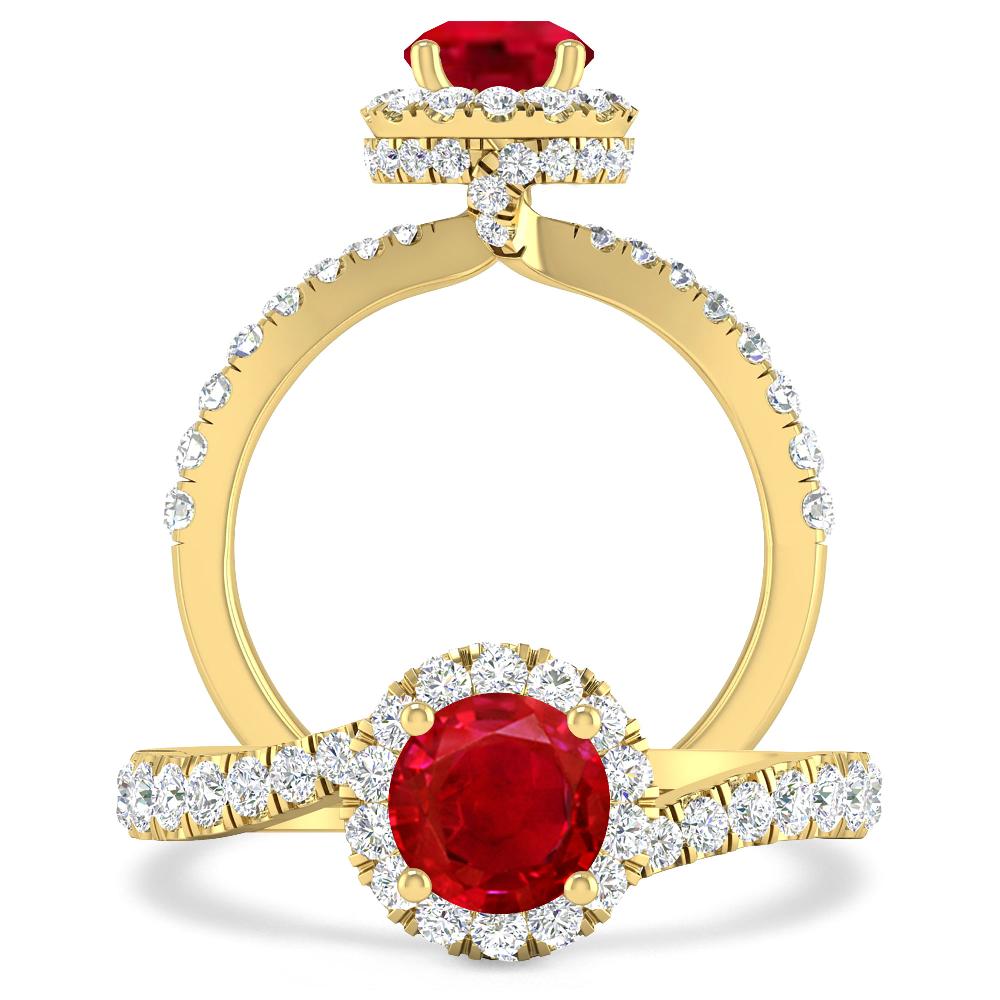 Yellow Gold - Ruby