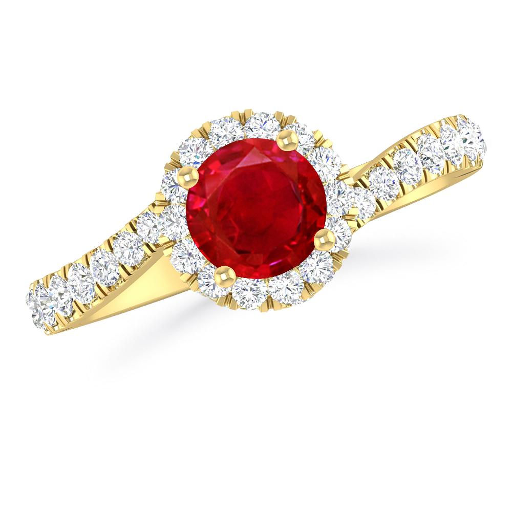 Yellow Gold - Ruby