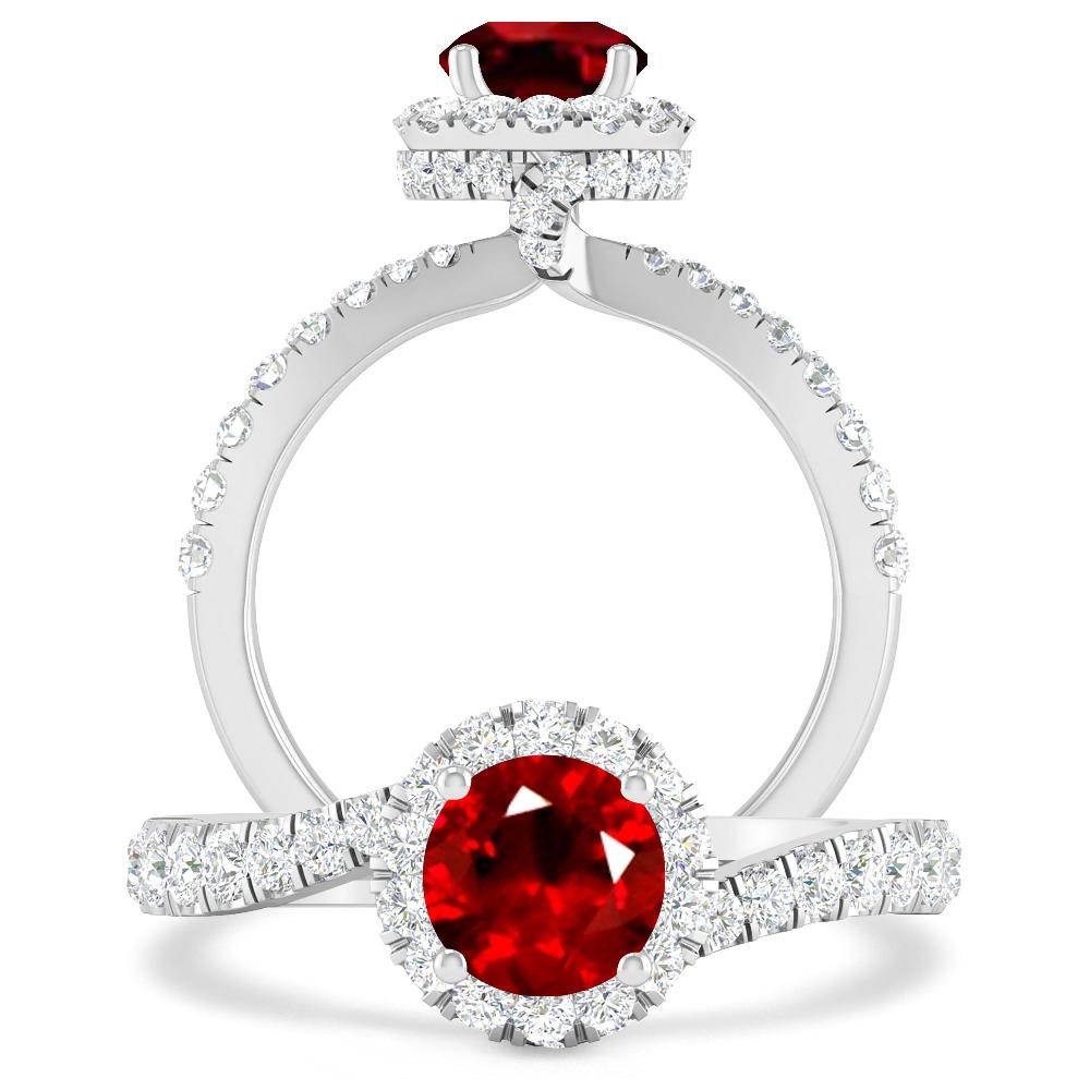 White Gold - Ruby