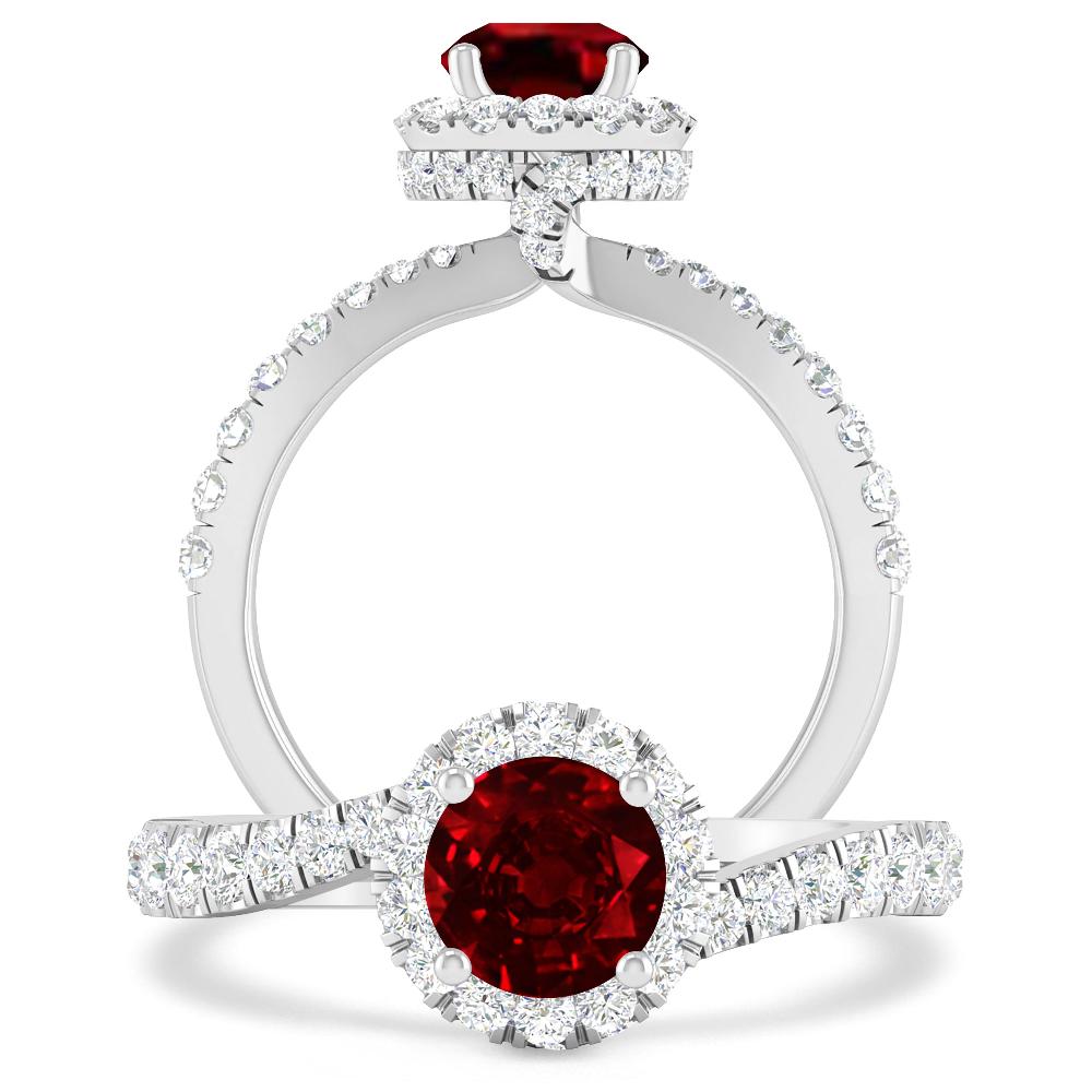 White Gold - Ruby