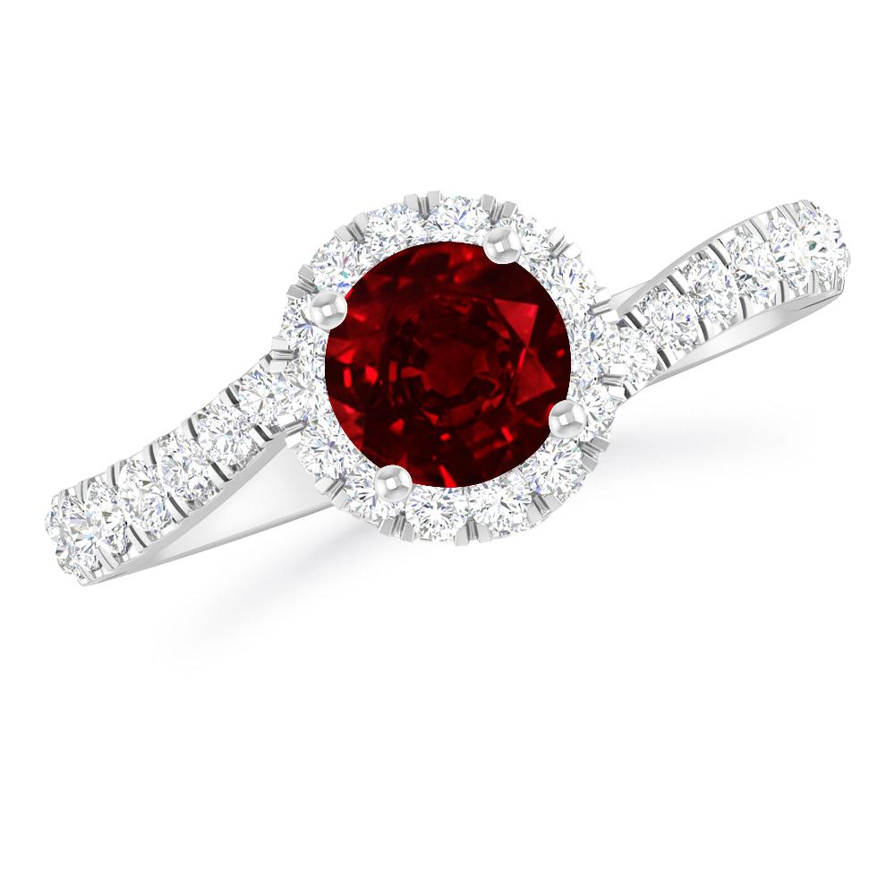 White Gold - Ruby