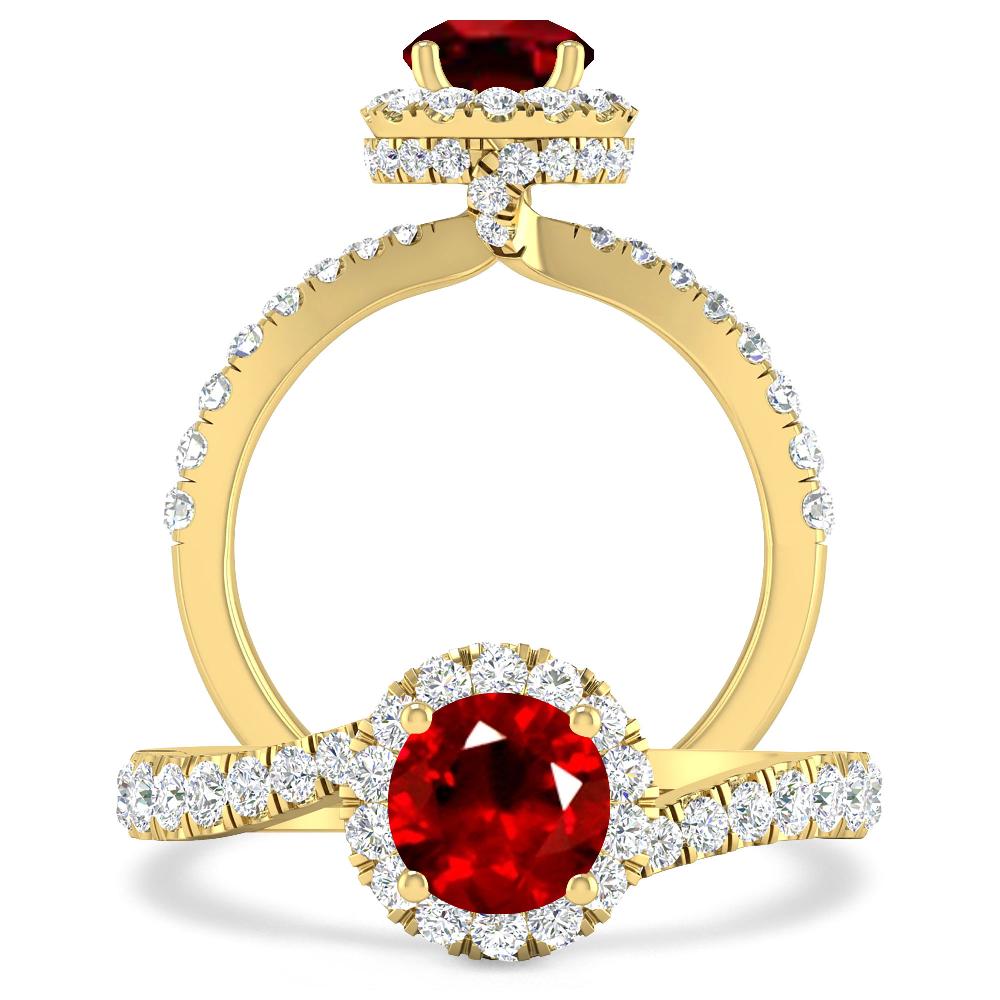 Yellow Gold - Ruby