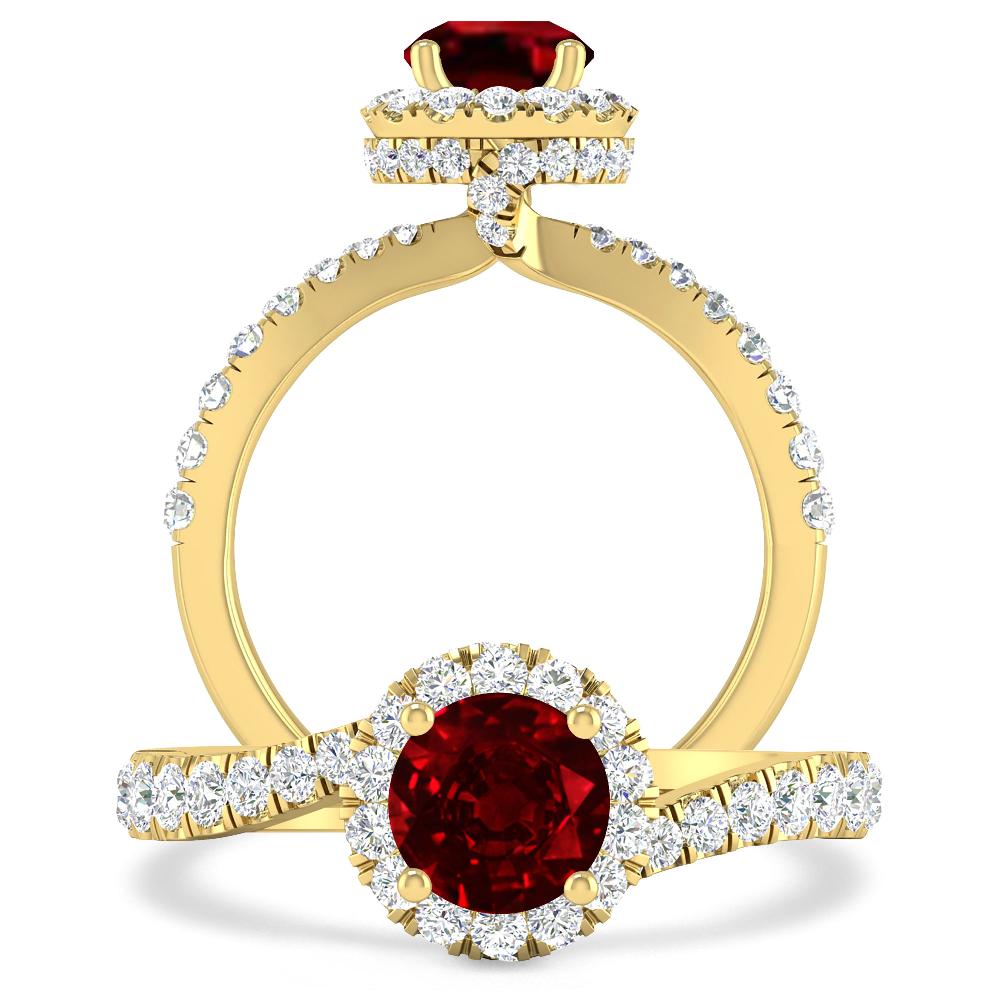 Yellow Gold - Ruby