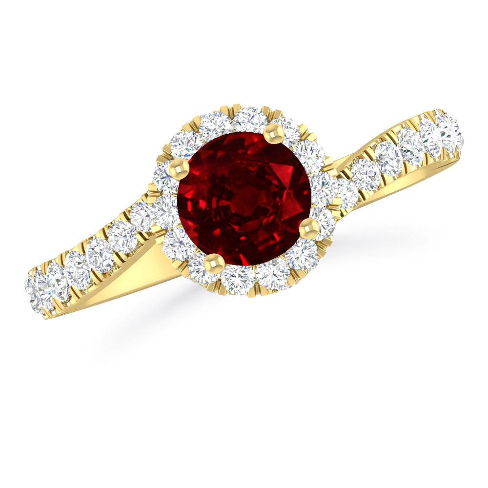 Yellow Gold - Ruby