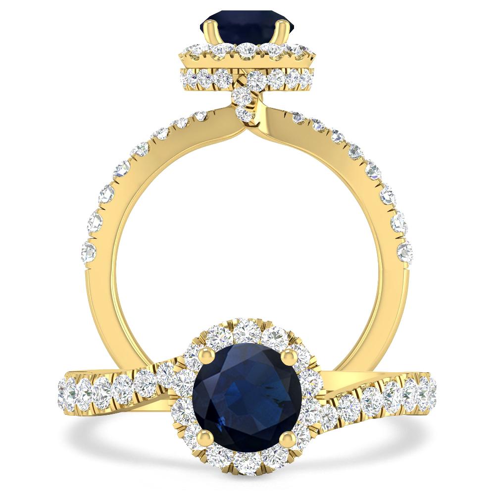 Yellow Gold - Sapphire