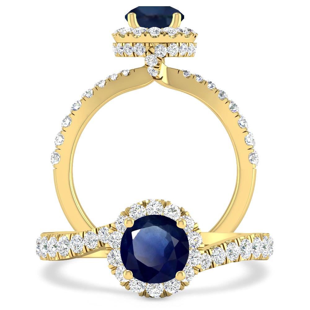 Yellow Gold - Sapphire