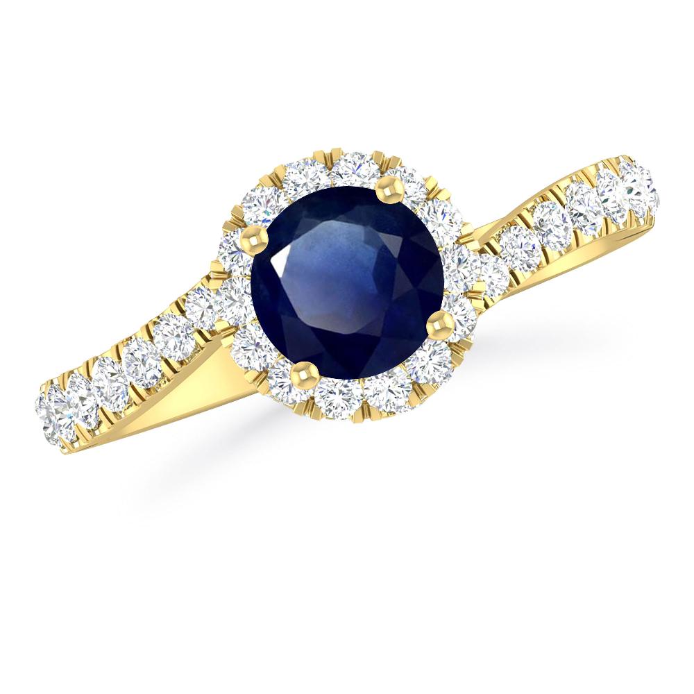 Yellow Gold - Sapphire