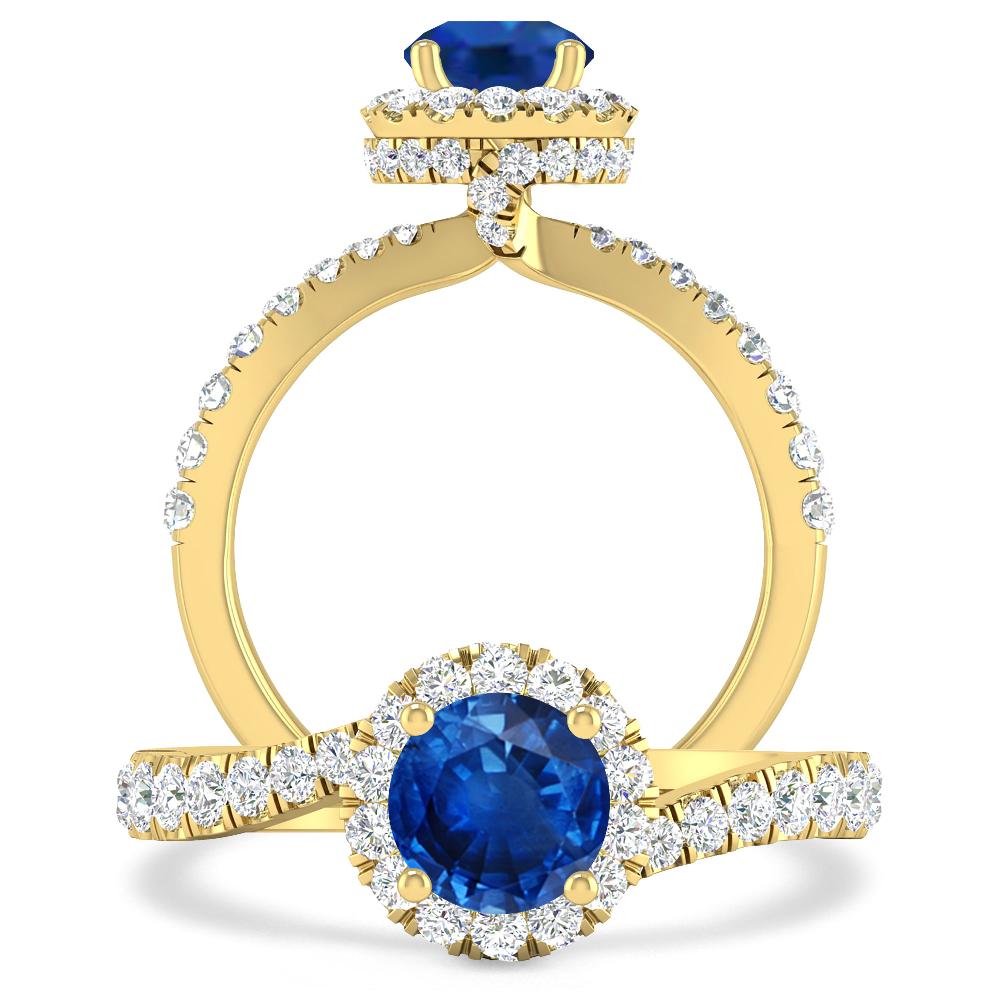 Yellow Gold - Sapphire