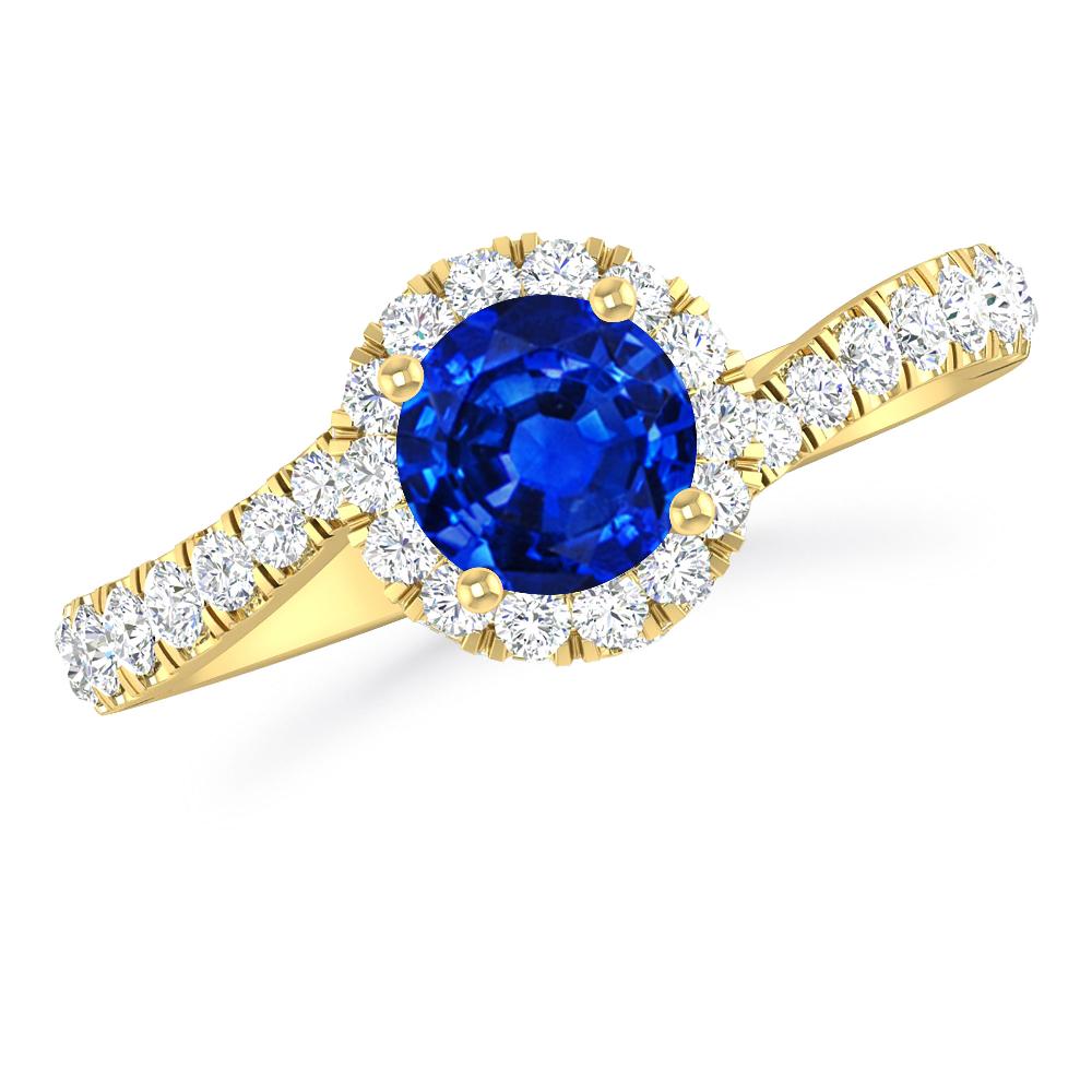 Yellow Gold - Sapphire