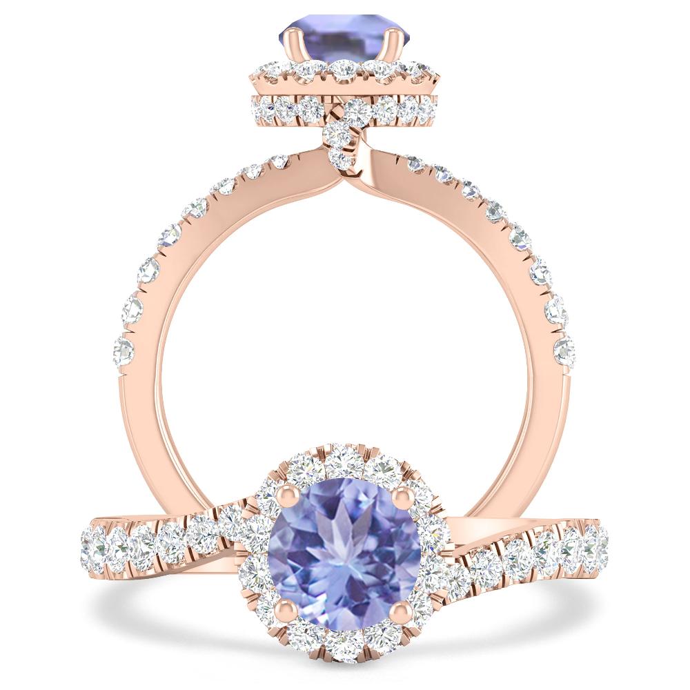 Rose Gold - Tanzanite