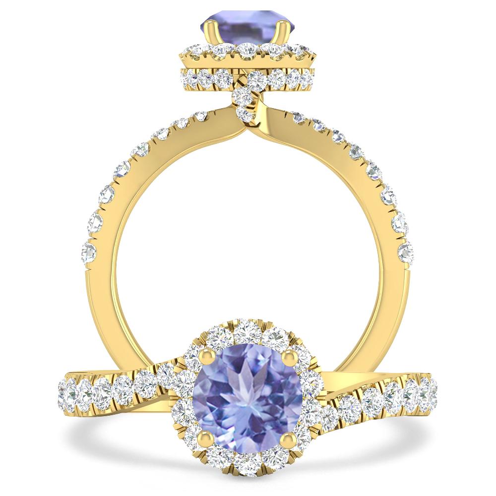 Yellow Gold - Tanzanite