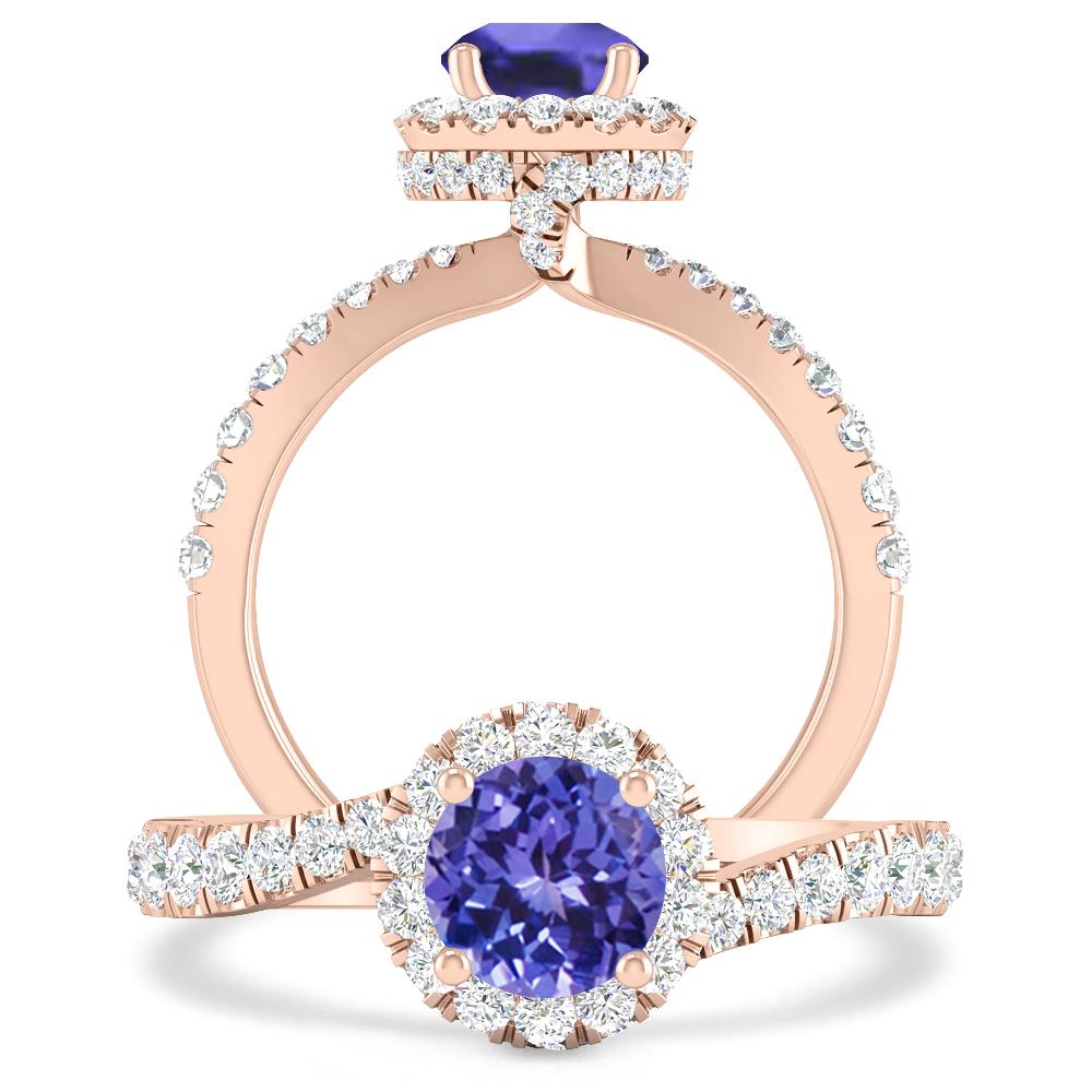 Rose Gold - Tanzanite