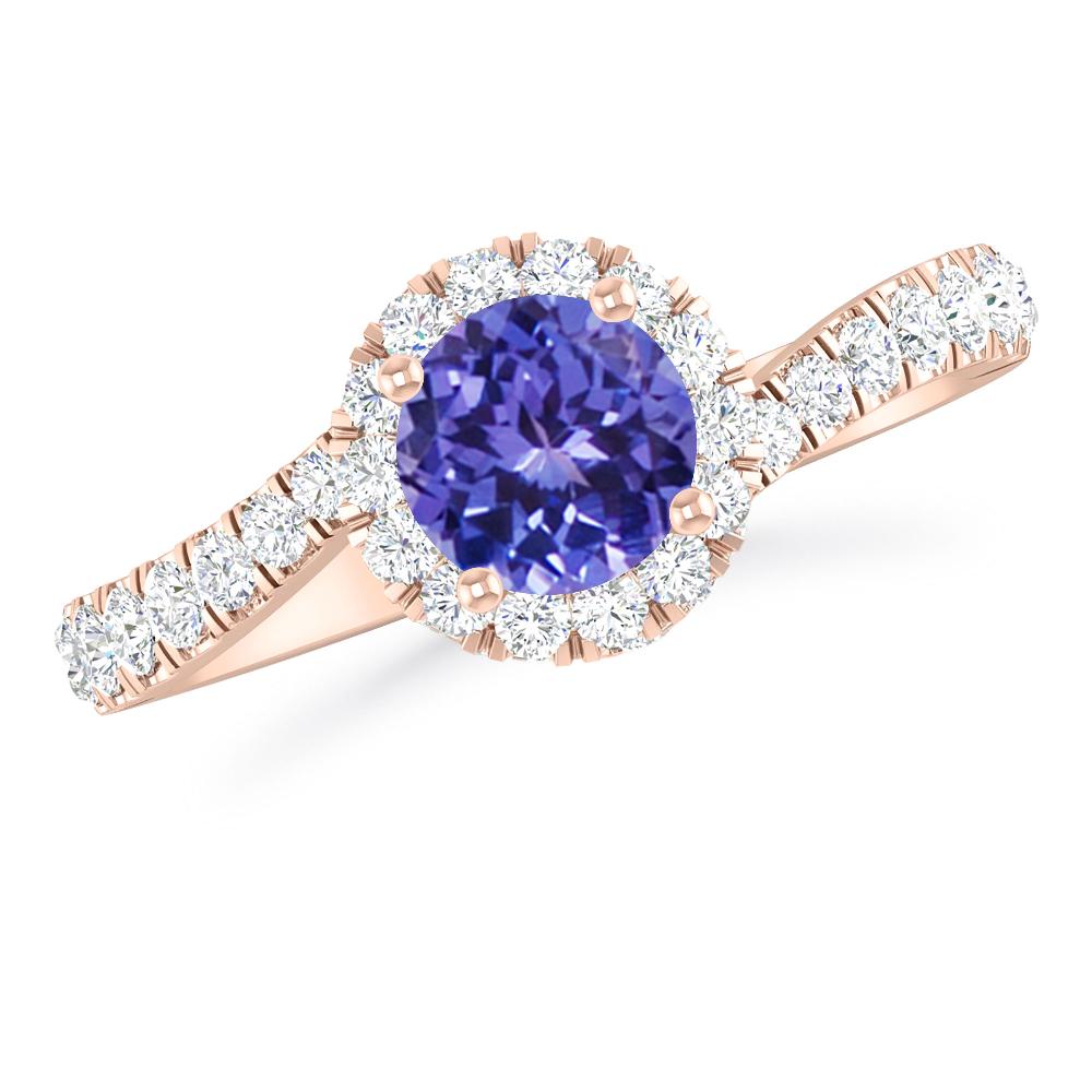 Rose Gold - Tanzanite