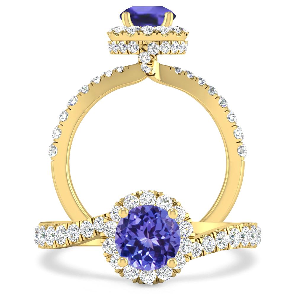 Yellow Gold - Tanzanite