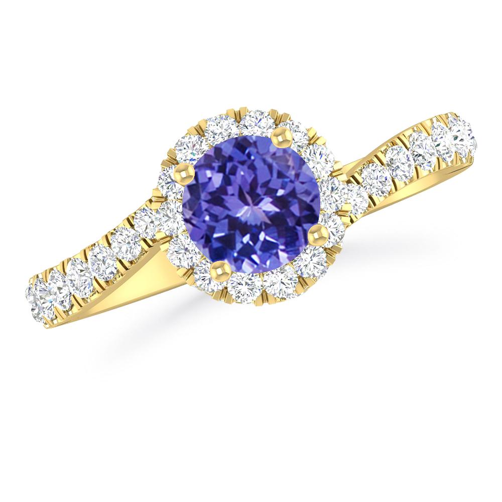 Yellow Gold - Tanzanite