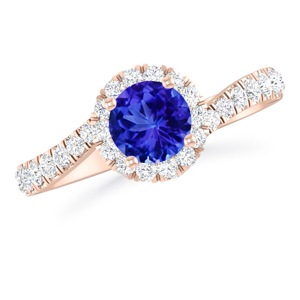 Rose Gold - Tanzanite