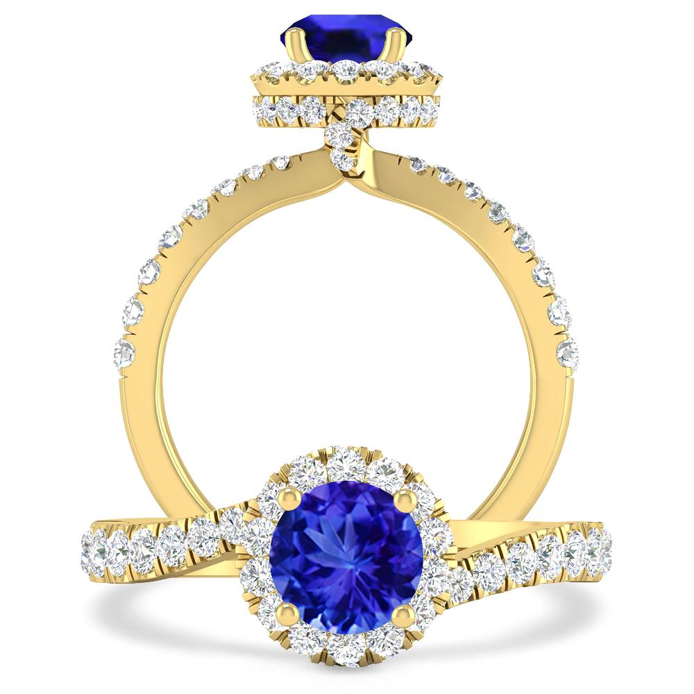 Yellow Gold - Tanzanite