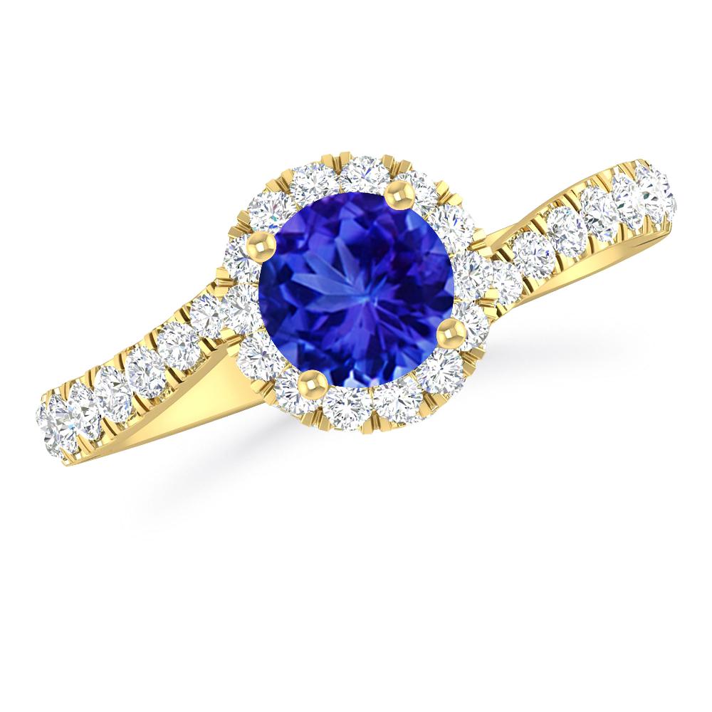 Yellow Gold - Tanzanite