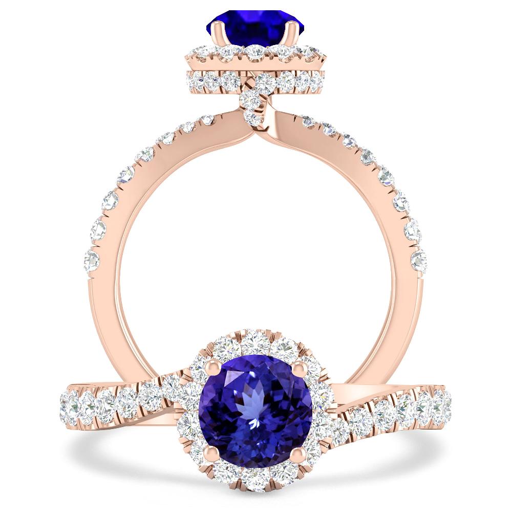 Rose Gold - Tanzanite