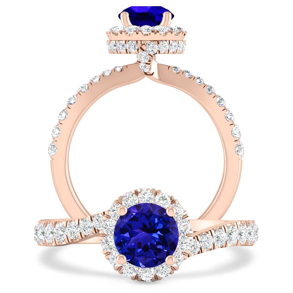 Rose Gold - Tanzanite