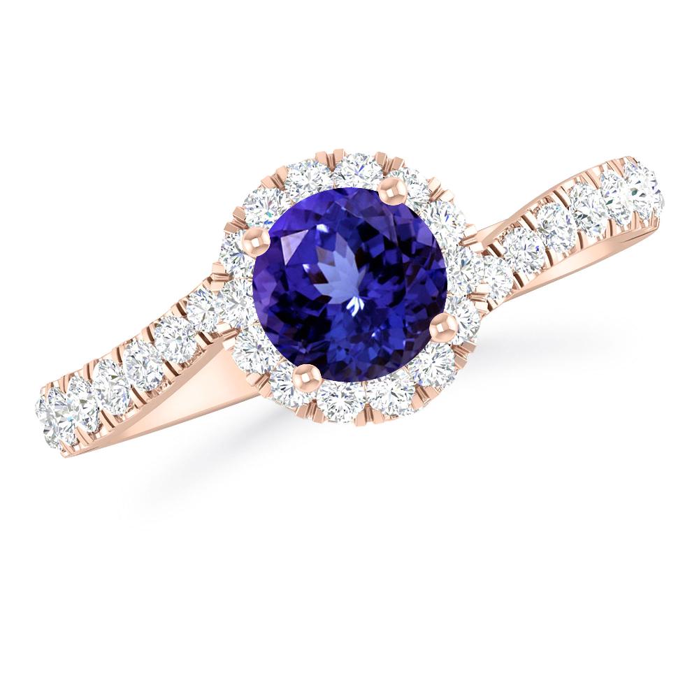 Rose Gold - Tanzanite